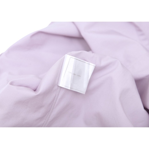 CHANEL Shirt Button Down Long Sleeve Lavender Button Up Collar VINTAGE - Picture 13 of 14